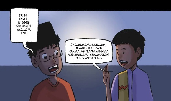 Tarawih last one, jamaah shalat makin maju ke depan